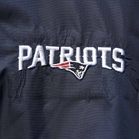 Dunbrooke Navy New England Patriots Circle Sportsman Veste imperméable compressible légère à fermeture éclair intégrale pour homme