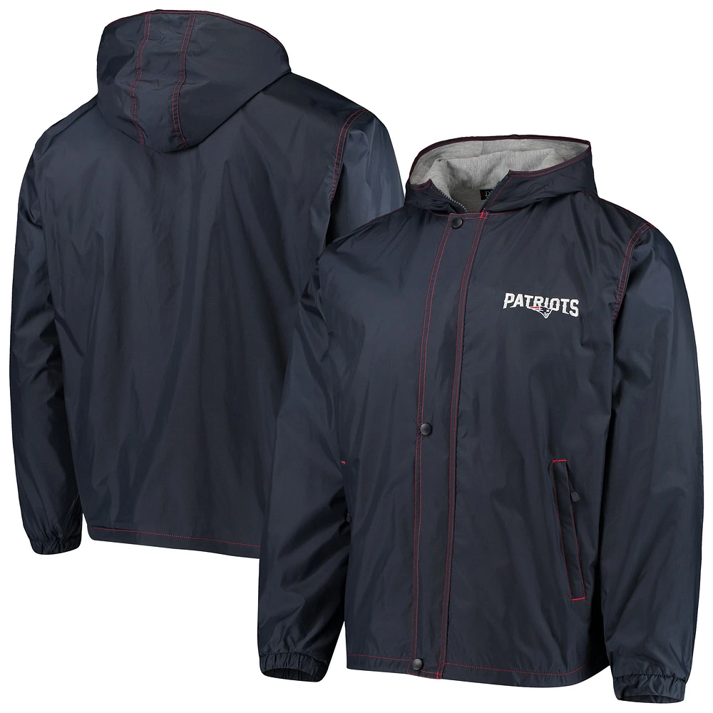 Veste à glissière intégrale Dunbrooke New England Patriots Logo Legacy Stadium pour homme