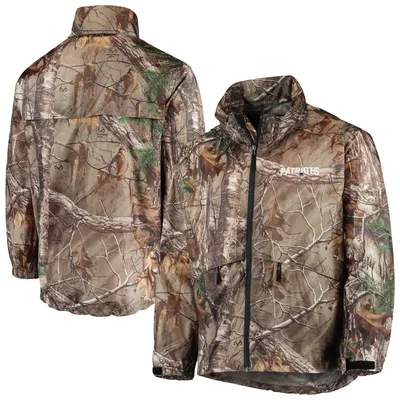 New England Patriots Dunbrooke Circle Sportsman Waterproof Packable Full-Zip Jacket - Realtree Camo