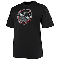 Men's Fanatics Black New England Patriots Big & Tall Color Pop T-Shirt