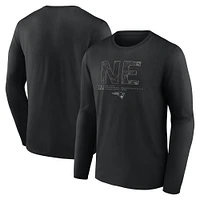 Men's Fanatics Black New England Patriots Shadow Tri-Code Long Sleeve T-Shirt