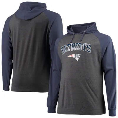 Men's Fanatics Branded Heathered Gray Dallas Cowboys Big & Tall On Side  Stripe Pullover Hoodie