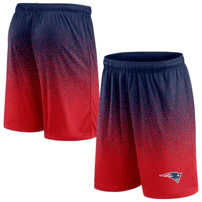 New England Patriots Fanatics Branded Ombre Shorts - Navy/Red