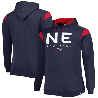 New England Patriots Fanatics Branded Big & Tall Call the Shots Pullover Hoodie - Navy