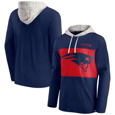 Men's Nike Navy New England Patriots Sideline Pop Performance Pullover Long  Sleeve Hoodie T-Shirt