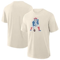 Men's Fanatics  Cream New England Patriots Slub T-Shirt