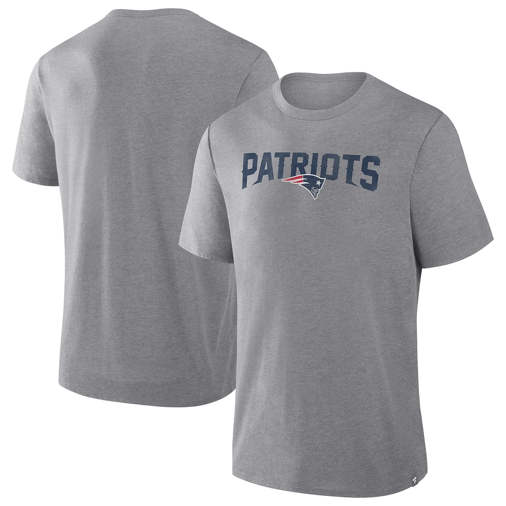 T-shirt tri-blend gris chiné fanatiques pour hommes des New England Patriots