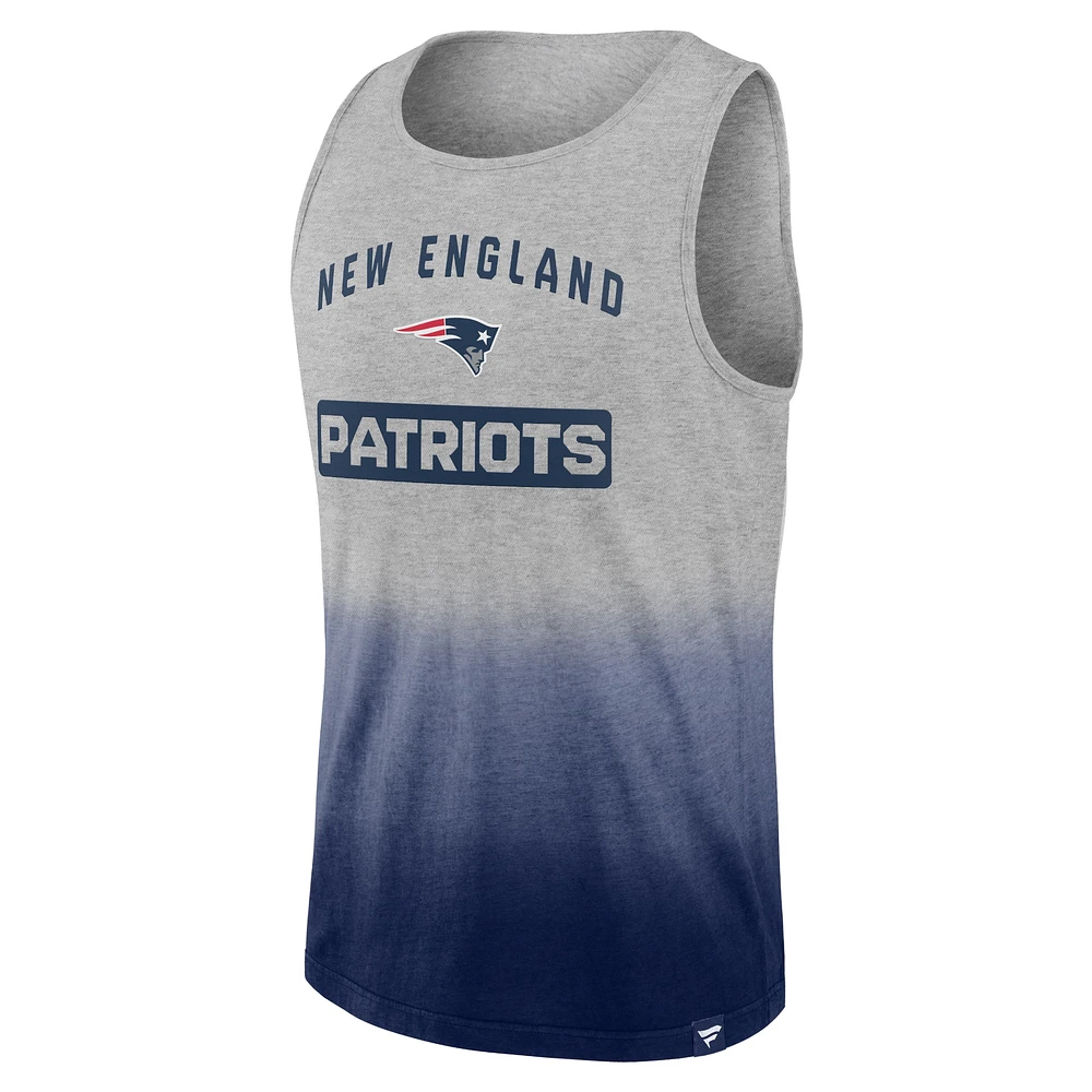 Men's Fanatics Heathered Gray/Navy New England Patriots Our Year Tank Top