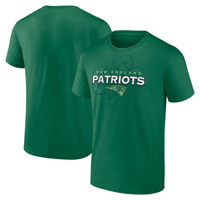 Men's Fanatics Kelly Green New England Patriots Celtic Luck T-Shirt