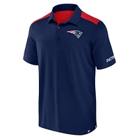 Men's Fanatics  Navy/Red New England Patriots Colorblock Polo