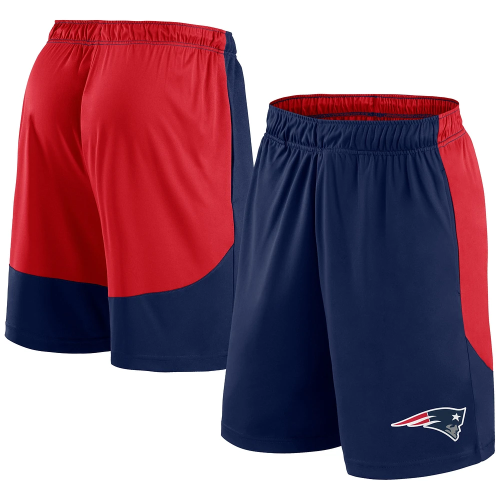 Short Fanatics pour hommes bleu marine/rouge New England Patriots Go Hard