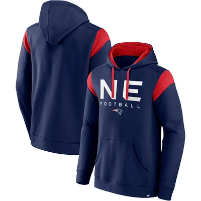 Men's Fanatics Navy New England Patriots Call The Shot Pullover Hoodie