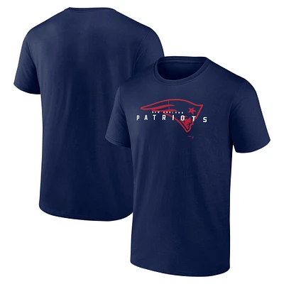 T-shirt coordonné bleu marine New England Patriots pour homme Fanatics