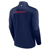 Men's Fanatics Navy New England Patriots Defender Evo Quarter-Zip Jacket