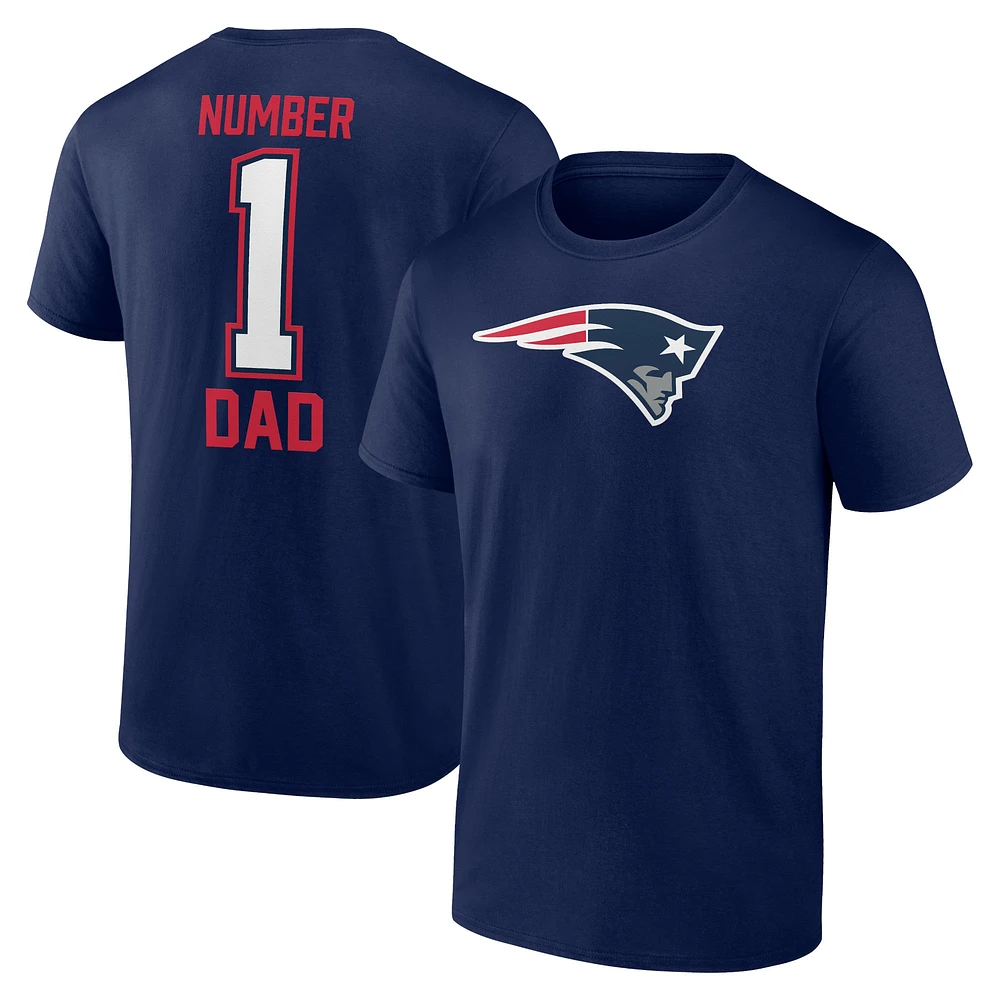 T-shirt de la fête des pères Fanatics Navy New England Patriots pour hommes