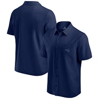 Men's Fanatics Navy New England Patriots Front Office Button-Up Shirt