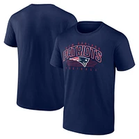 T-shirt Fanatics Navy New England Patriots Line Clash pour hommes