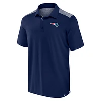 Polo Long Shot Fanatics bleu marine New England Patriots pour hommes