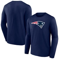 Men's Fanatics Navy New England Patriots Primary Logo Long Sleeve T-Shirt