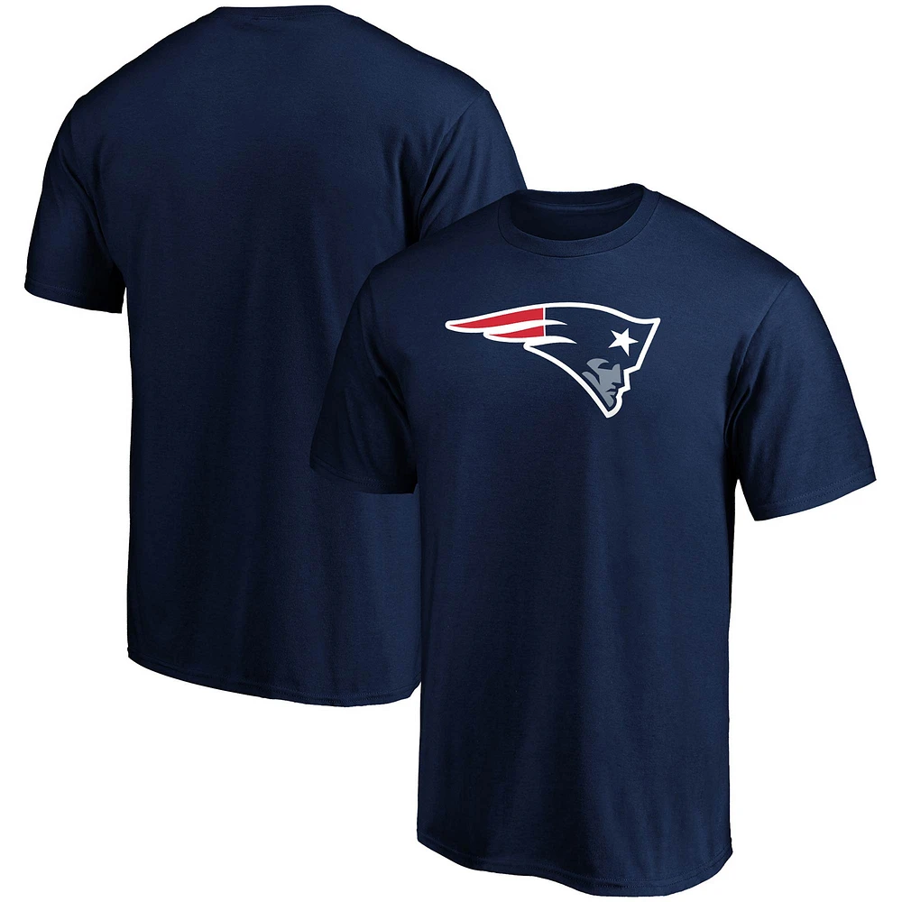 T-shirt de l'équipe avec logo principal des New England Patriots Fanatics pour hommes, bleu marine