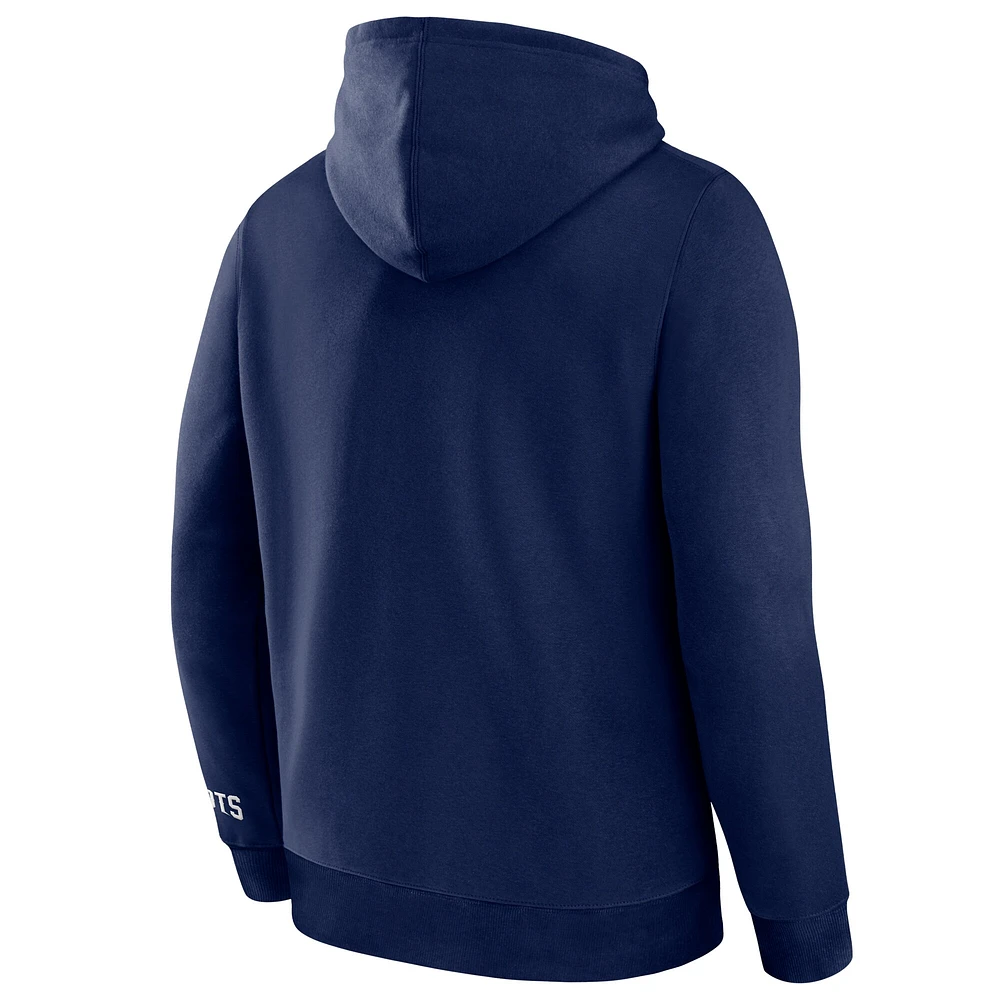 Sweat à capuche Pylon Cam Legacy bleu marine pour homme des New England Patriots