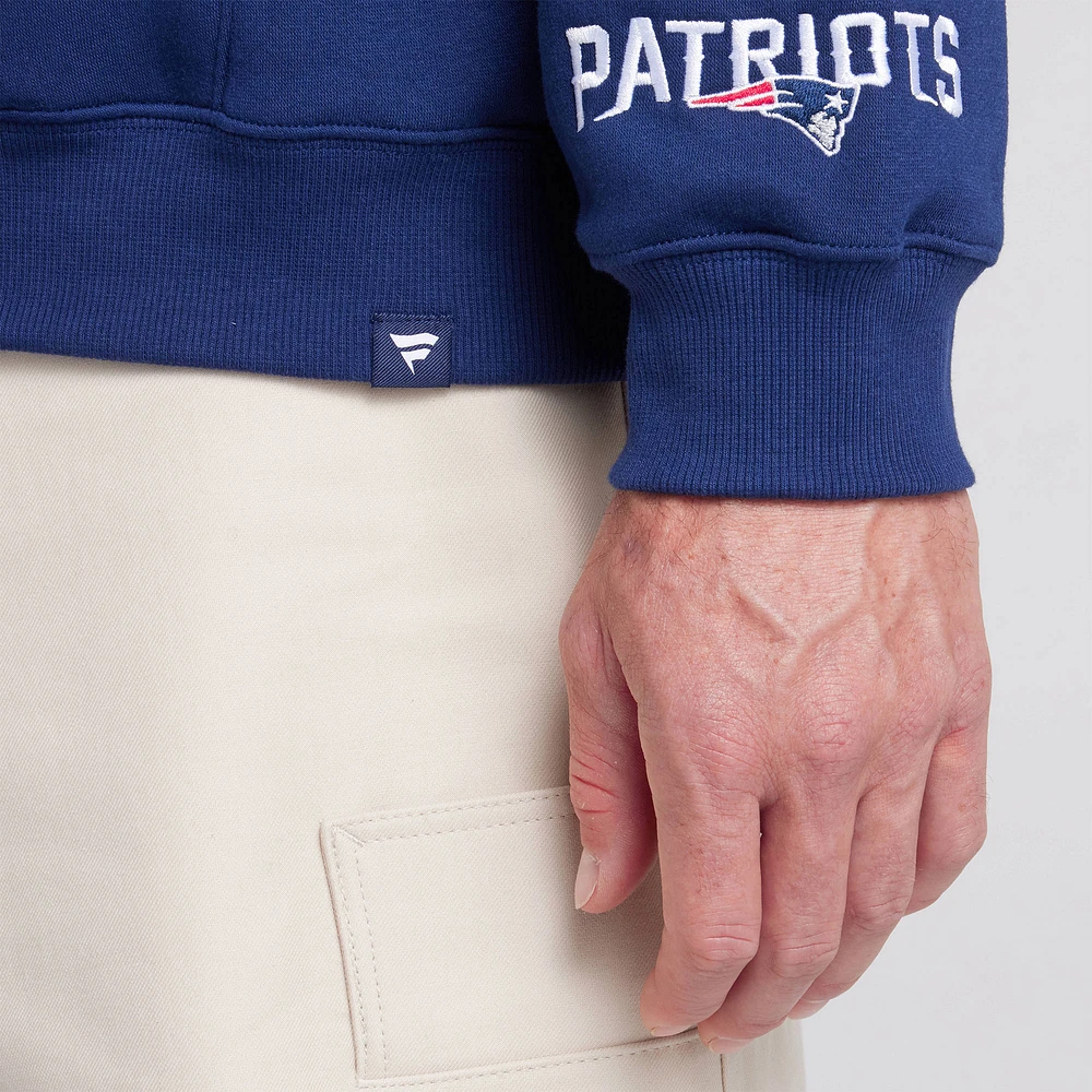 Sweat à capuche Pylon Cam Legacy bleu marine pour homme des New England Patriots