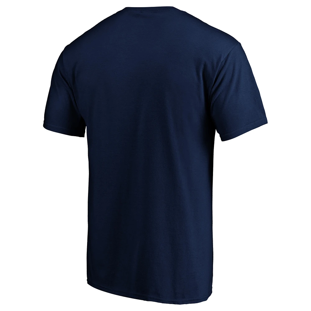 Men's Fanatics Navy New England Patriots Victory Arch T-Shirt