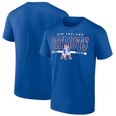 Men's Fanatics  Royal New England Patriots Combo Up Vintage T-Shirt