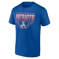 T-shirt Fanatics Royal New England Patriots pour homme, modèle standard