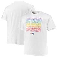 T-shirt blanc Fanatics New England Patriots Big & Tall City Pride pour hommes