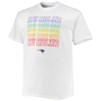 Men's Fanatics White New England Patriots Big & Tall City Pride T-Shirt