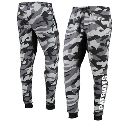 New England Patriots FOCO Camo Jogger Pants - Black