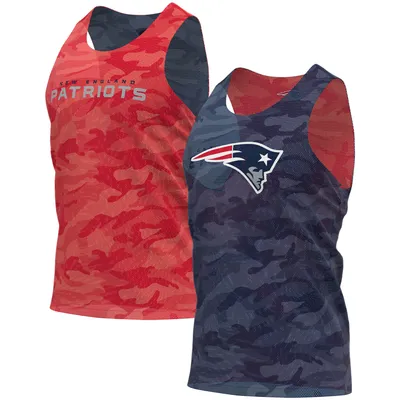 New England Patriots FOCO Reversible Mesh Tank Top - Navy/Red