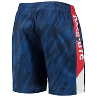 Short en maille statique FOCO New England Patriots pour homme, bleu marine