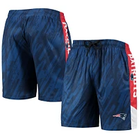 Short en maille statique FOCO New England Patriots pour homme, bleu marine