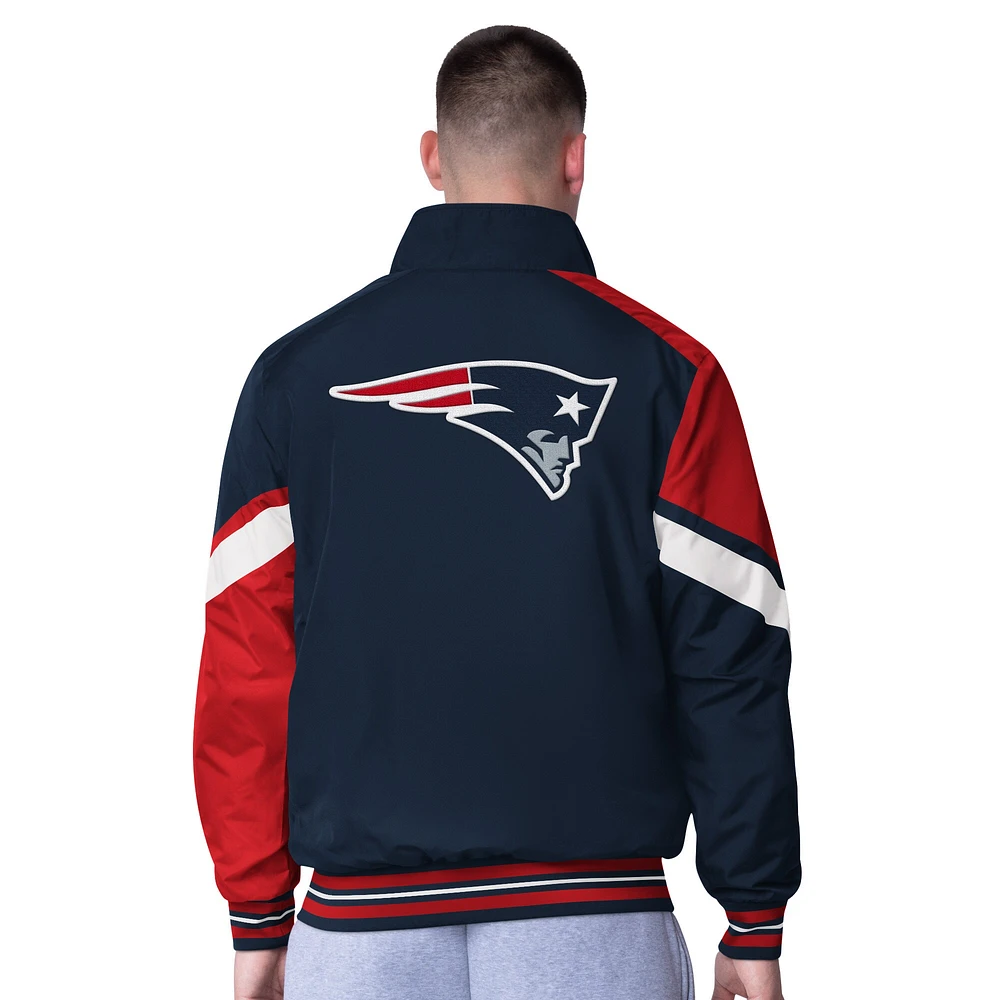 Veste réversible entièrement zippée G-III Extreme Navy New England Patriots pour homme