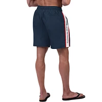 Short de bain G-III Sports by Carl Banks pour hommes, bleu marine, New England Patriots Streamline Volley