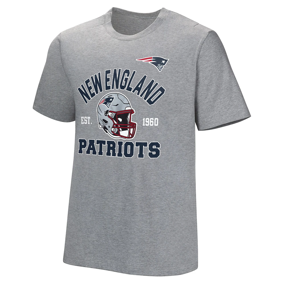 T-shirt adaptatif gris New England Patriots Tackle pour hommes