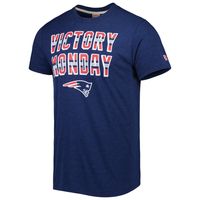 Men's Homage Navy New England Patriots Victory Monday Tri-Blend T-Shirt