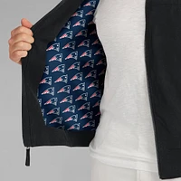 Men's J. Palmer Black New England Patriots Lightweight Cover-4 Tri-Blend Full-Zip Jacket