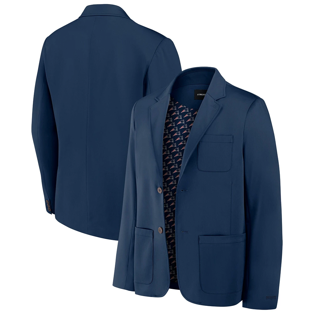 Blazer bleu marine J. Palmer Man-In-Motion des New England Patriots pour homme