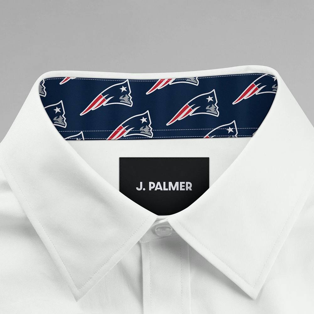 Chemise habillée boutonnée à manches longues Motion Stretch New England Patriots de J. Palmer pour homme