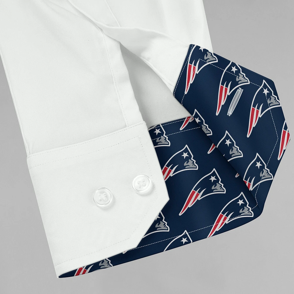 Chemise habillée boutonnée à manches longues Motion Stretch New England Patriots de J. Palmer pour homme
