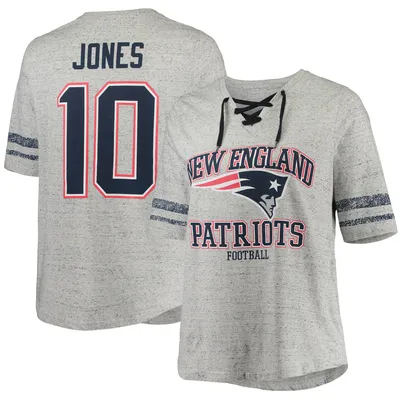 Men's Nike Mac Jones Navy New England Patriots Player Name & Number T-Shirt