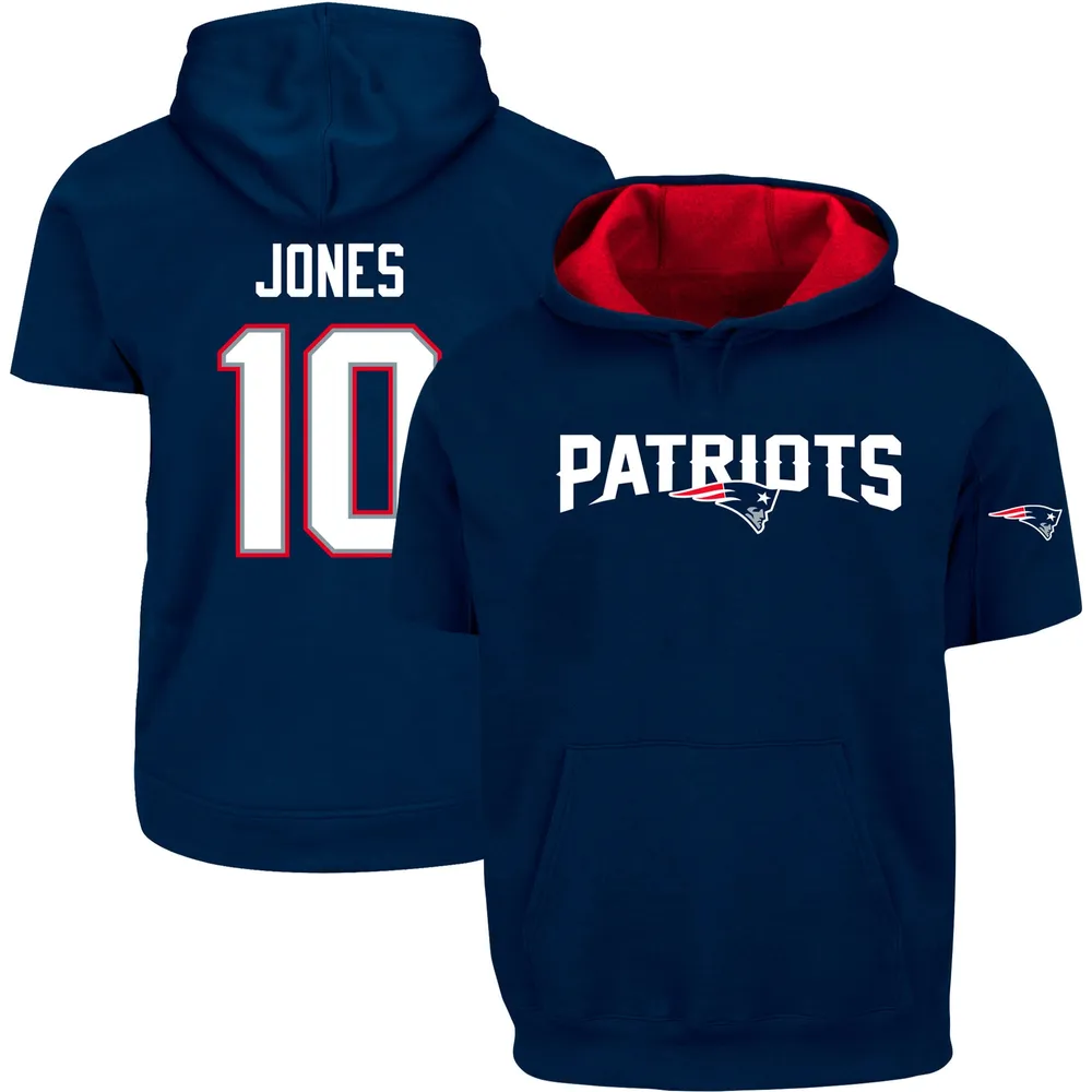 Fanatics Branded Men's Mac Jones Navy New England Patriots Big & Tall Short  Sleeve Pullover Hoodie