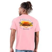 Men's Margaritaville  Pink New England Patriots Pregame T-Shirt