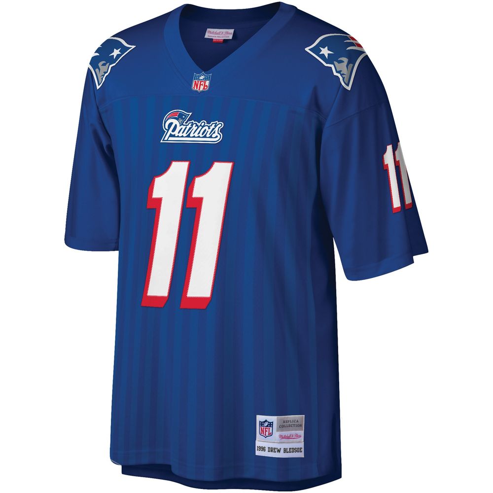 Men's Mitchell & Ness Drew Bledsoe Royal New England Patriots Legacy Replica Jersey