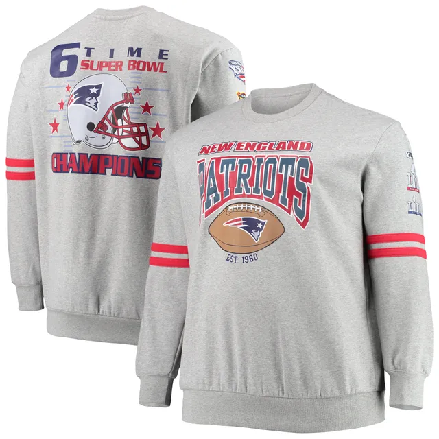 New England Patriots '47 Bypass Tribeca Pullover Sweatshirt - Heathered Navy