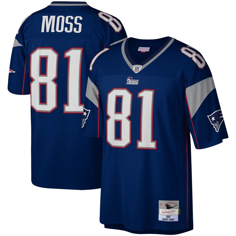 Mitchell & Ness Men's Mitchell & Ness Randy Moss Navy New England