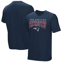 T-shirt adaptatif bleu marine de l'équipe locale des New England Patriots pour hommes